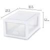 Sterilite 1.5 Gallon Plastic Drawer Chests, White, 6 Count Sterilite 1.5 Gallon Plastic Drawer Chests, White, 6 Count