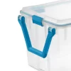 Sterilite 120 Qt. Wheeled Gasket Box Blue Aquarium