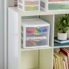 Sterilite 3 Drawer Unit Plastic, White, Set of 4
