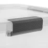 Sterilite 30 Qt. HingeLID Storage Box Plastic, Flat Gray, Set of 6