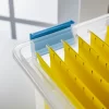 Sterilite 32 Qt Gasket Box Clear Base and Lid Blue Aquarium Set of 4