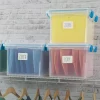 Sterilite 32 Qt Gasket Box Clear Base and Lid Blue Aquarium Set of 4