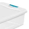 Sterilite 32 Qt Plastic Clear Stackable Latching Storage Box Container (12 Pack) Sterilite 32 Qt Plastic Clear Stackable Latching Storage Box Container (12 Pack)