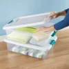 Sterilite 32 Qt Plastic Clear Stackable Latching Storage Box Container (12 Pack) Sterilite 32 Qt Plastic Clear Stackable Latching Storage Box Container (12 Pack)