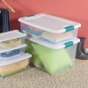 Sterilite 32 Qt Plastic Clear Stackable Latching Storage Box Container (12 Pack) Sterilite 32 Qt Plastic Clear Stackable Latching Storage Box Container (12 Pack)