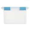 Sterilite 32 Quart Clear Plastic Stacking Storage Container with Gasket Lid (4 Pack)