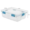 Sterilite 37 Qt. Gasket Box Blue Aquarium