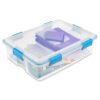 Sterilite 37 Qt. Gasket Box Blue Aquarium