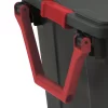 Sterilite 40 Gallon Wheeled Industrial Tote Plastic, Black, Set of 2