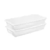 Sterilite 41 Quart Lightweight Under Bed Storage Box Container, 6 Pack