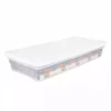 Sterilite 41 Quart Lightweight Under Bed Storage Box Container, 6 Pack