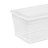 Sterilite 90-Quart Storage Box with Clear Base and White Lid (4 Pack)