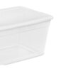 Sterilite 90-Quart Storage Box with Clear Base and White Lid (4 Pack)