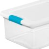 Sterilite Plastic 15 Quart Storage Box Container with Latching Lid, 24 Pack