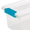 Sterilite Plastic Clip Storage Box Container with Latching Lid, 12 Pack