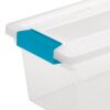 Sterilite Plastic Clip Storage Box Container with Latching Lid, 16 Pack