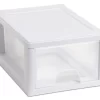 Sterilite Small Box Modular Stacking Storage Drawer Container Closet (6 Pack)