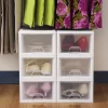 Sterilite Small Box Modular Stacking Storage Drawer Container Closet (6 Pack)