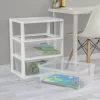 Sterilite Wide 3 Drawer Tower White