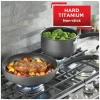 T-fal E765SH Ultimate Hard Anodized Nonstick 17 Piece Cookware Set, Black T-fal E765SH Ultimate Hard Anodized Nonstick 17 Piece Cookware Set, Black