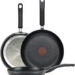 T-fal E938S3 Professional Total Nonstick Thermo-Spot Heat Indicator Fry Pan Cookware Set, 3-Piece, 8-Inch 10.5-Inch and 12.5-Inch, Black