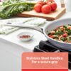 T-fal Fresh Recycled Aluminum Ceramic Non-Stick 12-Piece, Grey Cookware Set T-fal Fresh Recycled Aluminum Ceramic Non-Stick 12-Piece, Grey Cookware Set