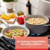 T-fal Fresh Recycled Aluminum Ceramic Non-Stick 12-Piece, Grey Cookware Set T-fal Fresh Recycled Aluminum Ceramic Non-Stick 12-Piece, Grey Cookware Set