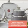 T-fal Fresh Recycled Aluminum Ceramic Non-Stick 12-Piece, Grey Cookware Set T-fal Fresh Recycled Aluminum Ceramic Non-Stick 12-Piece, Grey Cookware Set