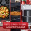 T-fal Ingenio Expertise Nonstick Removable Handle Cookware Set. Fry, Sauce Pan, Pots, 13 piece, Black