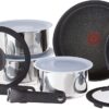 T-fal Ingenio Preference Stainless Steel Cookware Set-Fry, Sauce Pans, Pots, Lids & Removable Handles, 13 piece