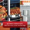 T-fal Ingenio Preference Stainless Steel Cookware Set-Fry, Sauce Pans, Pots, Lids & Removable Handles, 13 piece T-fal Ingenio Preference Stainless Steel Cookware Set-Fry, Sauce Pans, Pots, Lids & Removable Handles, 13 piece