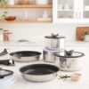 T-fal Ingenio Preference Stainless Steel Cookware Set-Fry, Sauce Pans, Pots, Lids & Removable Handles, 13 piece T-fal Ingenio Preference Stainless Steel Cookware Set-Fry, Sauce Pans, Pots, Lids & Removable Handles, 13 piece