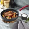 T-fal Ultimate Hard Anodized Dishwasher Safe Nonstick Cookware Set, 12-Piece, Red