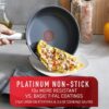T-fal Unlimited Collection, Stainless Steel Platinum Non-stick, 12-Piece Cookware Set