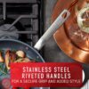 T-fal Unlimited Collection, Stainless Steel Platinum Non-stick, 12-Piece Cookware Set