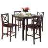 TMS Virginia Cross-Back Stool, 24, Set of 2, Espresso