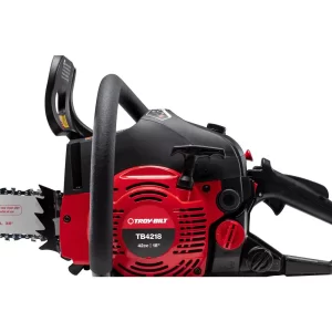 Troy-Bilt TB4218 18 in. 42 cc 2-Cycle Lightweight Gas Chainsaw with Automatic Chain Oiler