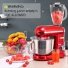VIVOHOME 6 qt. 6- speed Red 3 in 1 Multifunctional Stand Mixer with Meat Grinder and Juice Blender, ETL Listed (X001W3QPWH)