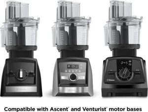 Vitamix 067591 Ascent 12 Cup Clear/Black Food Processor Attachment