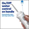 Waterpik Cordless Pearl Rechargeable Portable Water Flosser for Teeth, Gums, Braces Care and Travel with 4 Flossing Tips, ADA Accepted, WF-13 White