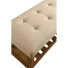 ACME Furniture Acme 96682 Charla Bench, Beige & Oak, One Size