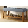ACME Furniture Acme 96684 Charla Bench, Blue and Oak, One Size