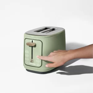 Beautiful 2 Slice Touchscreen Toaster, Sage Green by Drew Barrymore