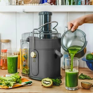 Beautiful 5-Speed Juice Extractor with Touch Activated Display, Oyster Grey, by Drew Barrymore