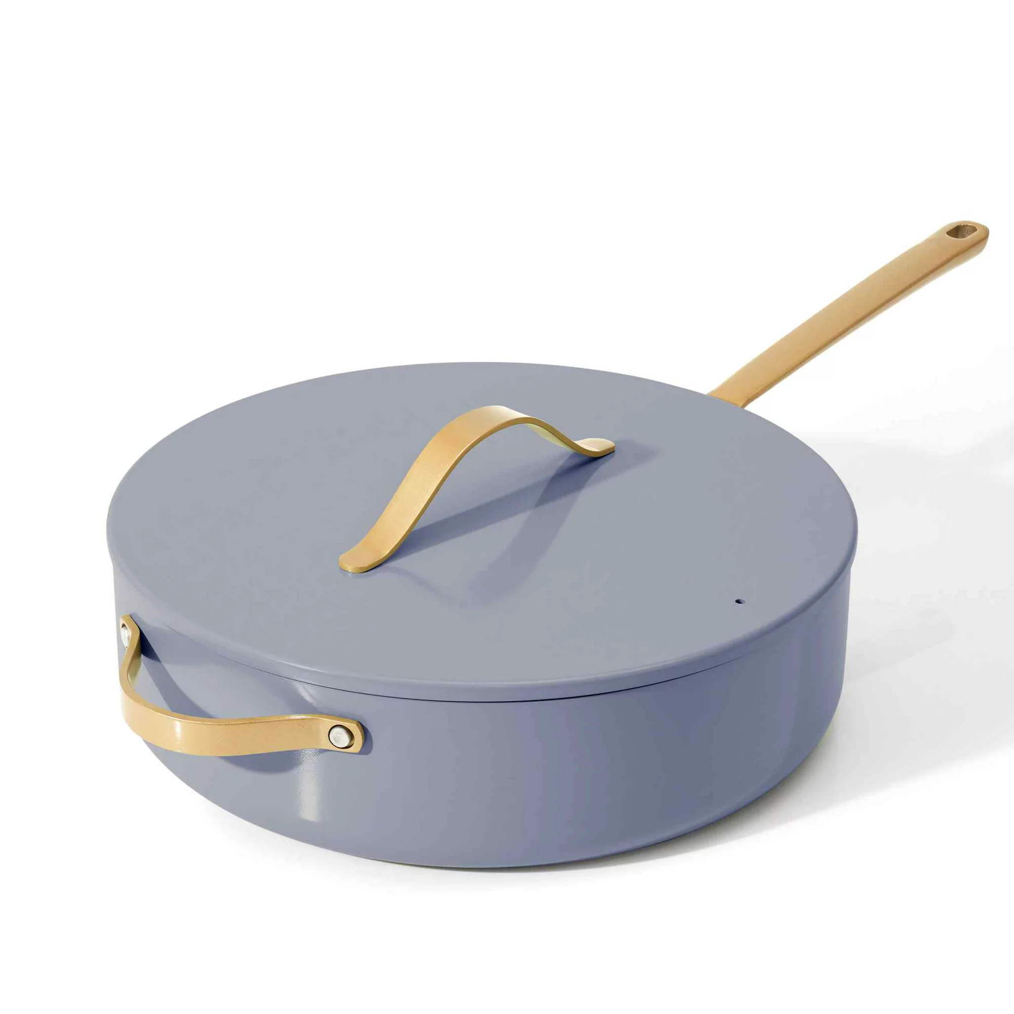 Beautiful 5.5 Quart Ceramic Non-Stick Saute Pan, Cornflower Blue by Drew  Barrymore –