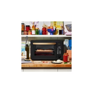 Beautiful 6 Slice Touchscreen Air Fryer Toaster Oven, Black Sesame by Drew Barrymore