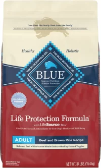 Blue Buffalo Life Protection Formula Adult Beef & Brown Rice Recipe Dry Dog Food - 34-lb bag