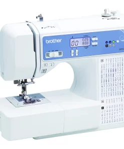Brother XR9550 Sewing and Quilting Machine, Computerized, 165 Built-in Stitches, LCD Display, Wide Table, 8 Included Presser Feet, 20x12x17, White