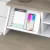 Bush Furniture Mayfield Desktop Organizer in Shiplap Gray / White - Engineered Wood Bush Furniture Mayfield Desktop Organizer in Shiplap Gray White - Engineered Wood