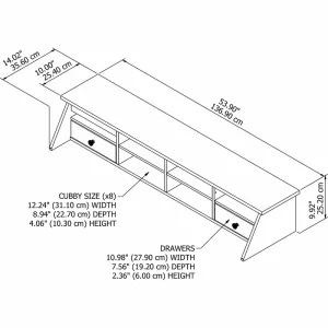 Bush Furniture Mayfield Desktop Organizer in Shiplap Gray White - Engineered Wood